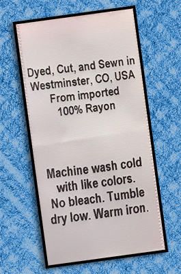 Satin Printed labels with low minimums